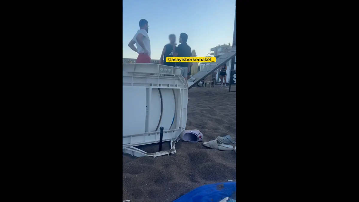 Talebi reddedilince kürekle saldırdı! Plajda şaşkınlık yaratan anlar 2