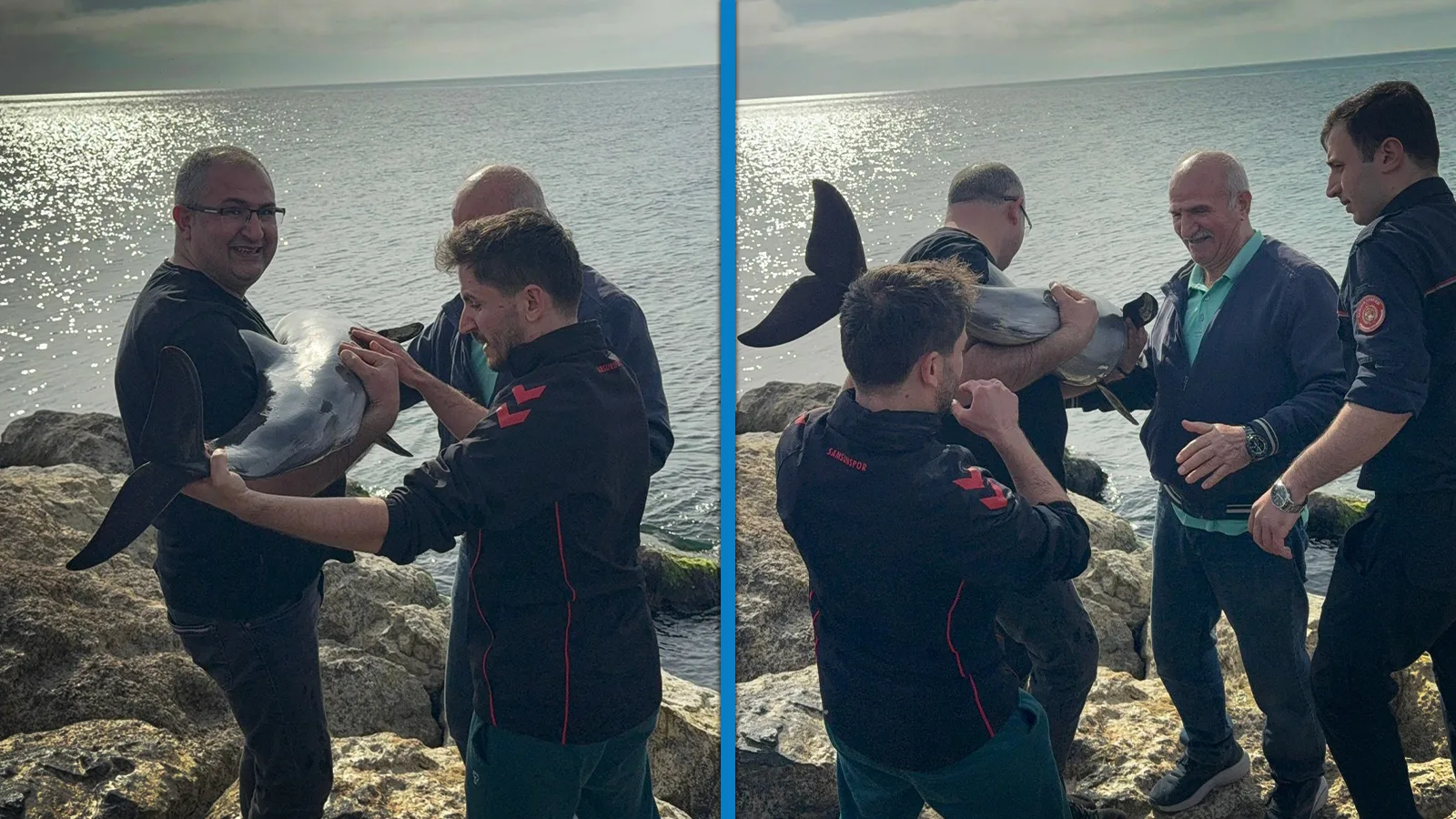 Polis Memuru Yunusu Kurtardı, Denize Bıraktı!