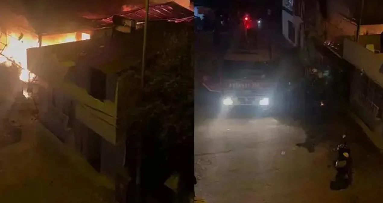 Prefabrik Evde Yangın: Maddi Hasar Büyüdü!