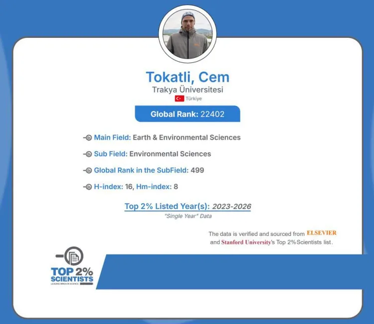 Prof. Dr. Cem Tokatlı, Dünyanın En İyi Bilim İnsanları Arasında!