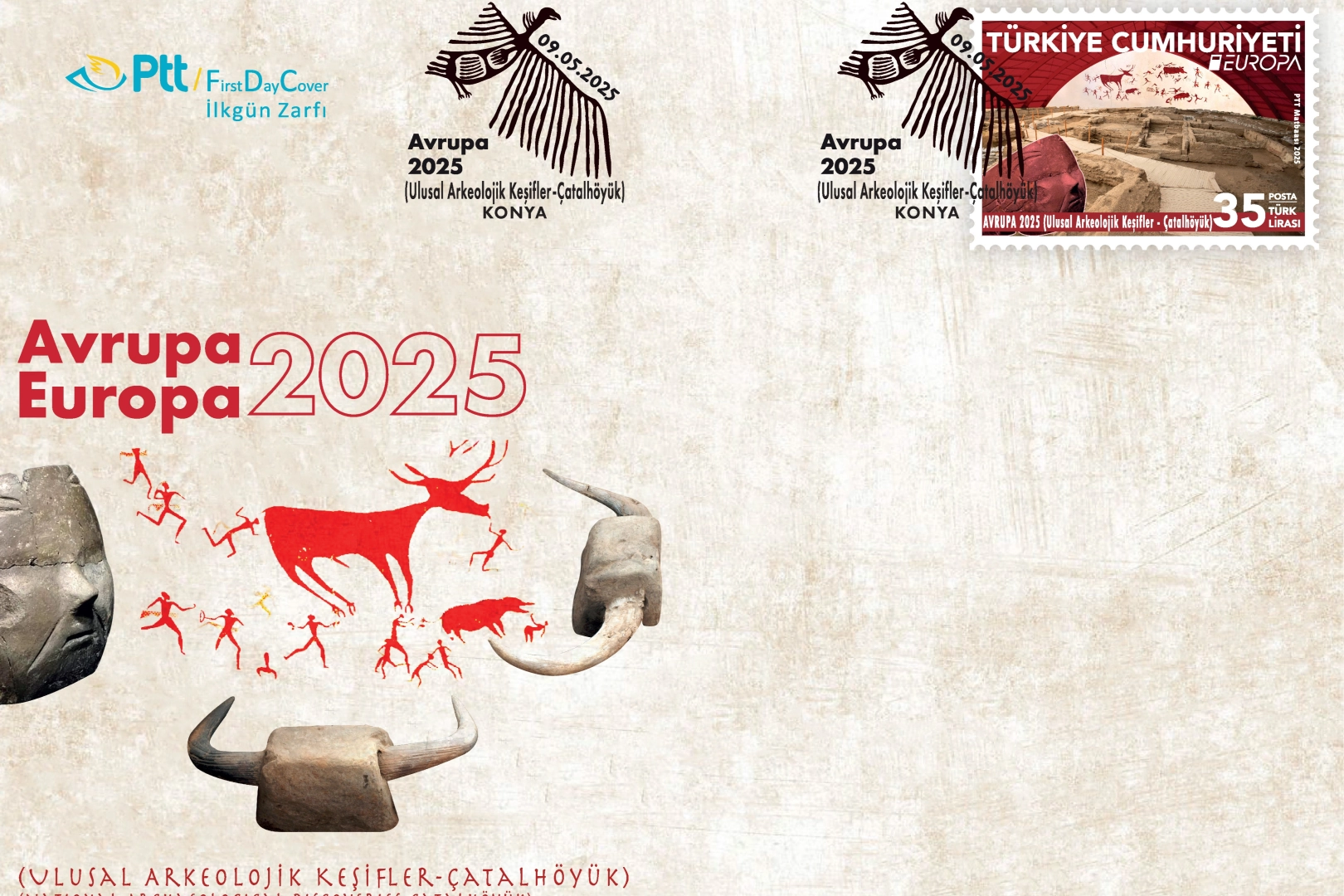 PTT’den Çatalhöyük Temalı Anma Pulu Satışta!