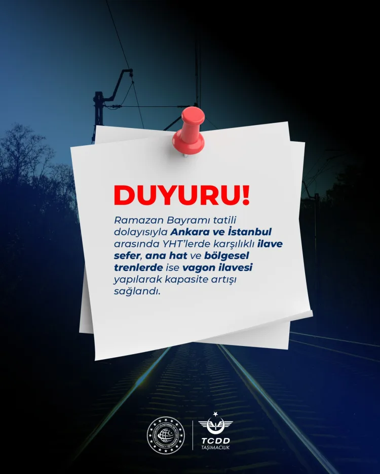 Ramazan Bayramı’nda Trenlerde Ek Kapasite Sağlandı