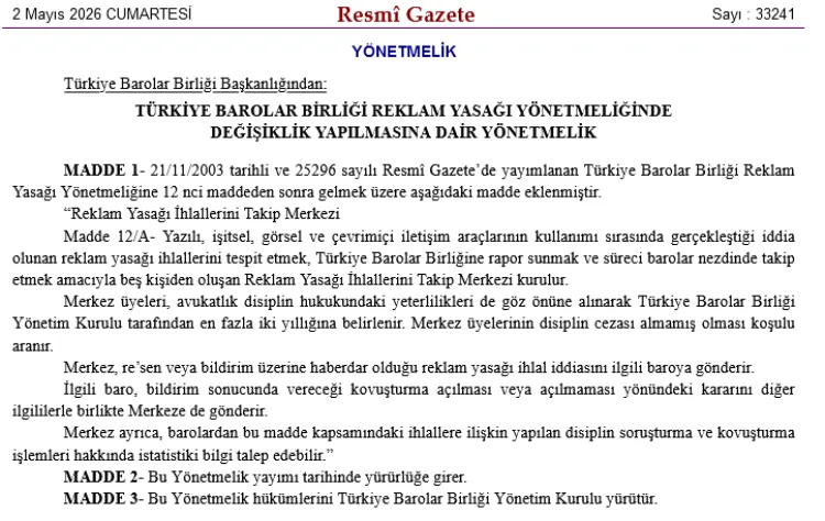 Reklam Yasağı İhlalleri İçin Yeni Merkez Kuruldu