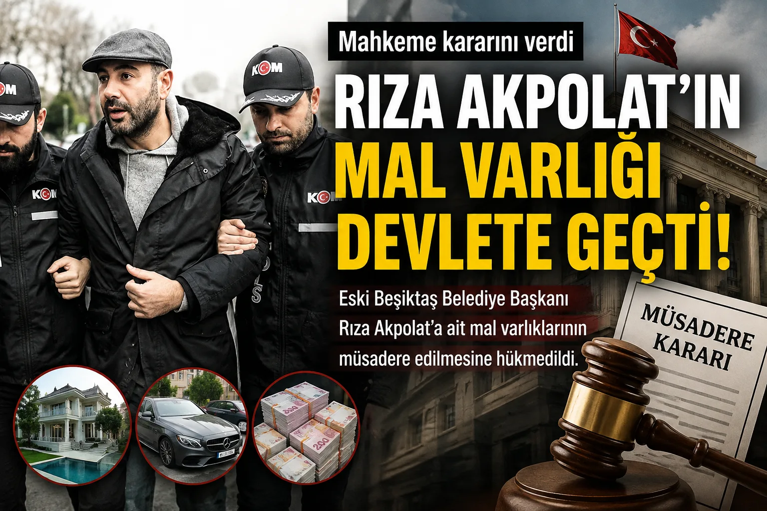 Rıza Akpolat’ın Mal Varlığı Devlete Geçti!