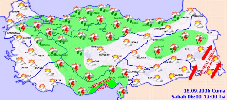 Sağanak Yağış ve Fırtına Uyarısı: Dikkat!