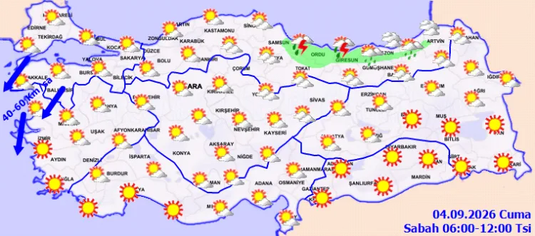Sağanak Yağış ve Kuvvetli Rüzgar Uyarısı!