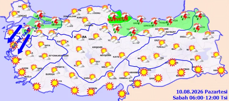 Sağanak Yağış ve Kuvvetli Rüzgar Uyarısı!
