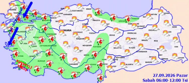 Sağanak Yağış ve Rüzgar İçin Uyarılar Geldi!