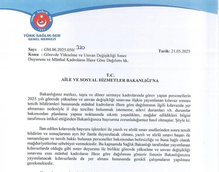 Sağlık-Sen’den Bakanlığa Şeffaflık Çağrısı!