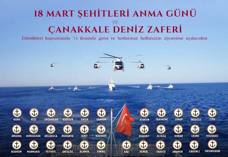 Sahil Güvenlik Gemileri 18 Mart’ta Ziyarete Açık!