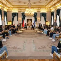 Şampiyon hentbolculardan Başkan Vekili Biba’ya ziyaret
