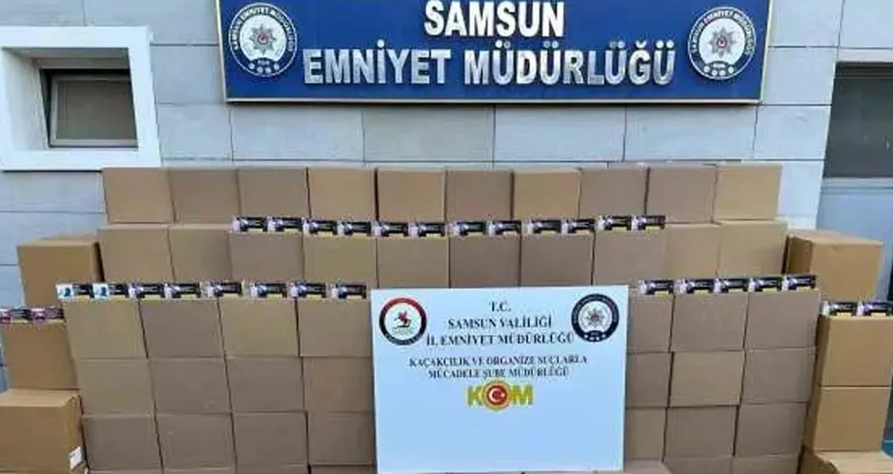 Samsun’da 2.2 Milyon Kaçak Sigara Kağıdı Ele Geçirildi!