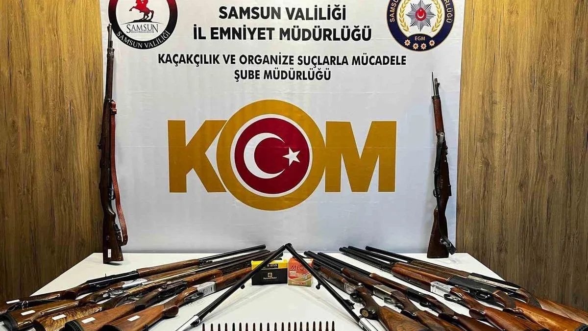 Samsun’da Kaçak Silah Operasyonu: 2 Gözaltı!