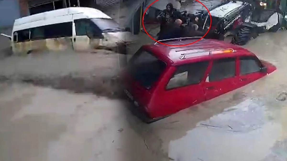 Samsun’da Sel Felaketi: Araçlar Sürüklendi!