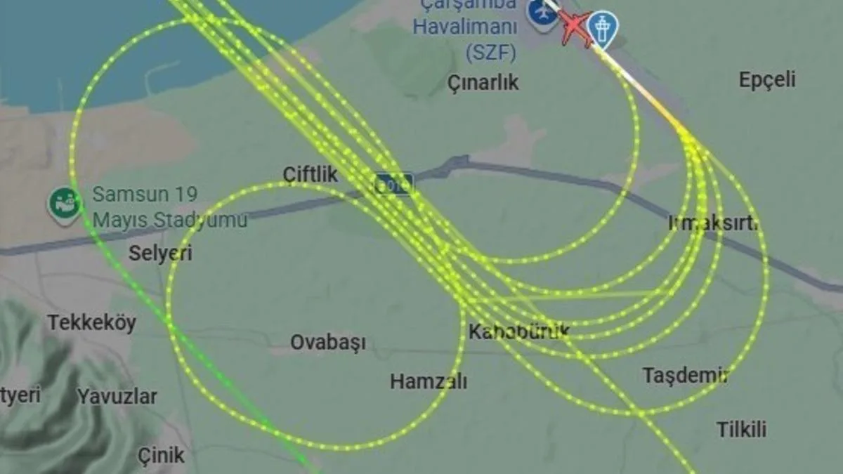 Samsun’da Türk Pilotlardan Eğitim Uçuşları