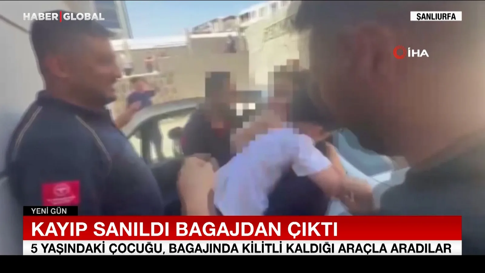 Şanlıurfa’da 5 Yaşındaki Çocuk Bagajda Mahsur Kaldı
