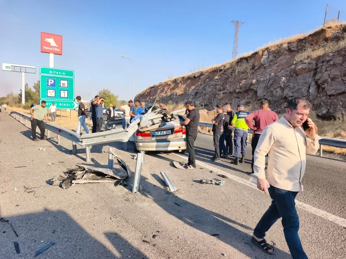 Şanlıurfa da korkunç kaza! 1 ölü 1 ağır yaralı 3