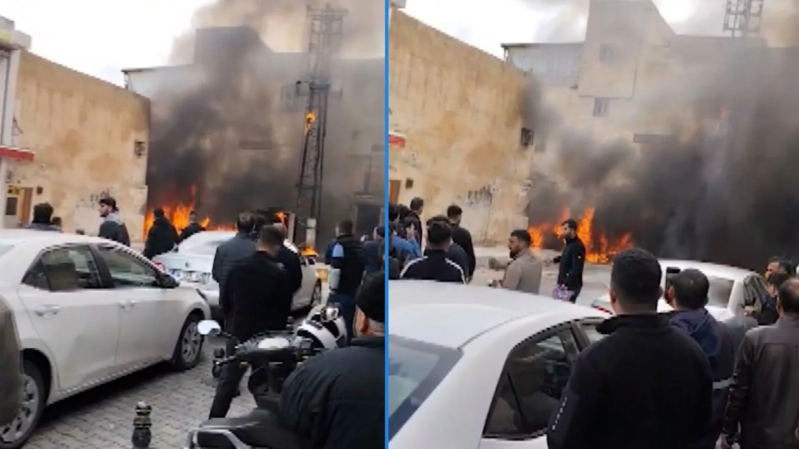 Şanlıurfa’da Trafo Patladı, 4 Araç Yanarak Hasar Gördü!