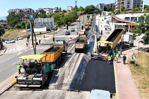 Santral Rampası’na Güçlü Yenileme: 9.350 Ton Asfalt!