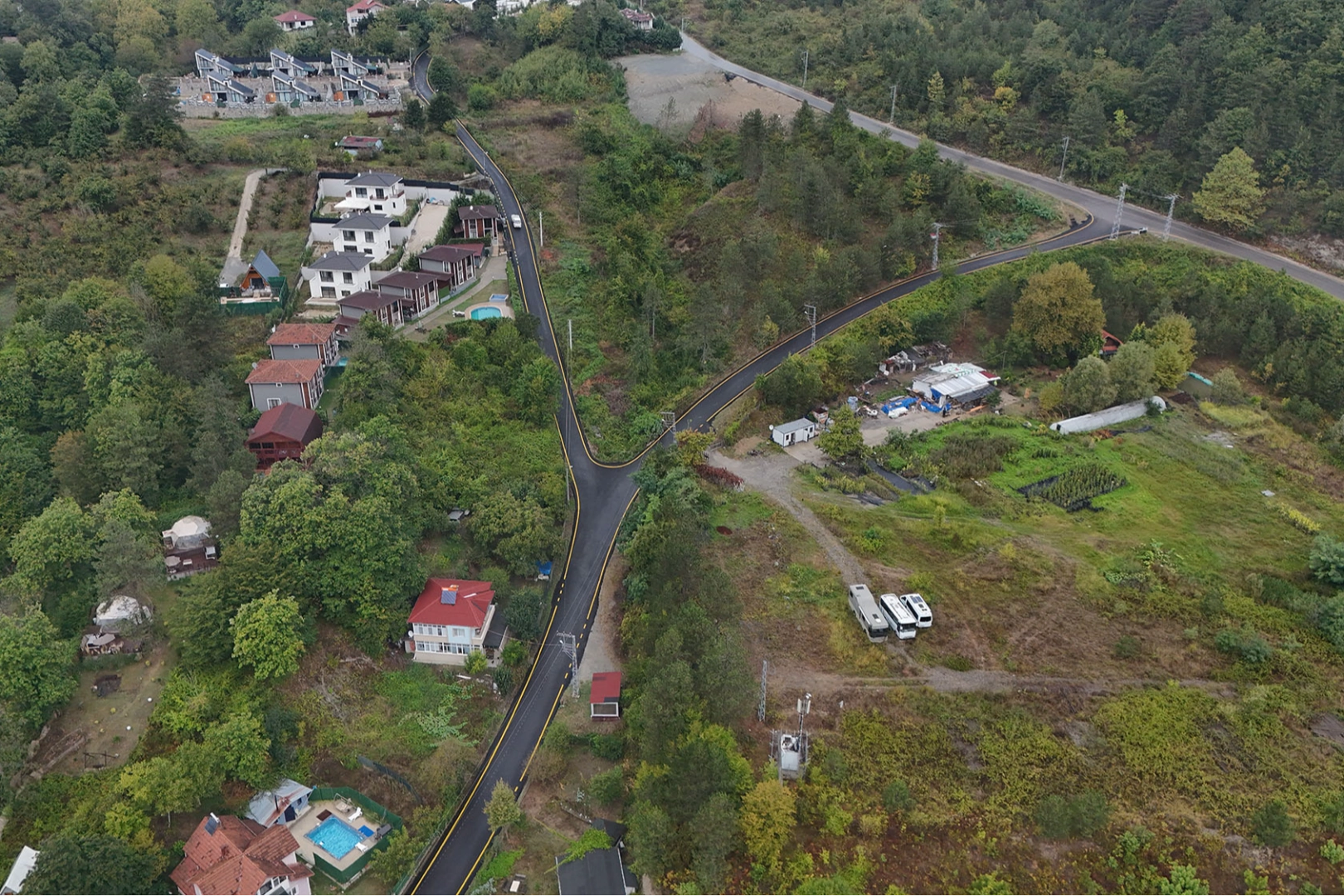 Sapanca’da 10 Kilometre Yeni Asfalt Yolu Tamamlandı