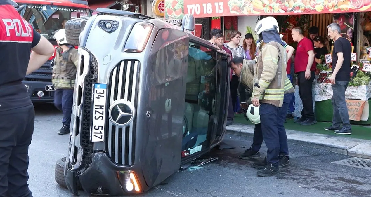 Sarıyer’de Kaza: Cip, Motosikletle Çarpıştı!