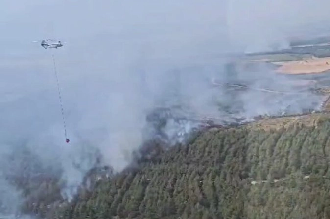 Şarköy’deki Yangına Dev Seferberlik: 15 Uçak, 19 Helikopter!