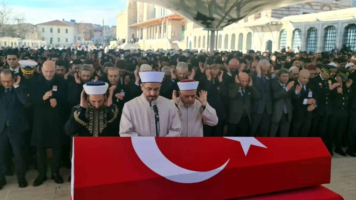 Şehit Polis Memuru Mustafa Aydın’a Veda Töreni