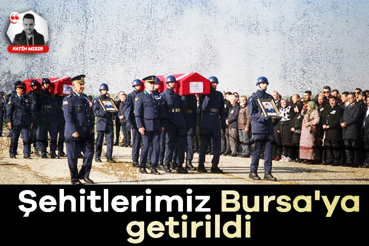 Şehitlerimiz Bursa’ya Uğurlandı, Tören Yapıldı