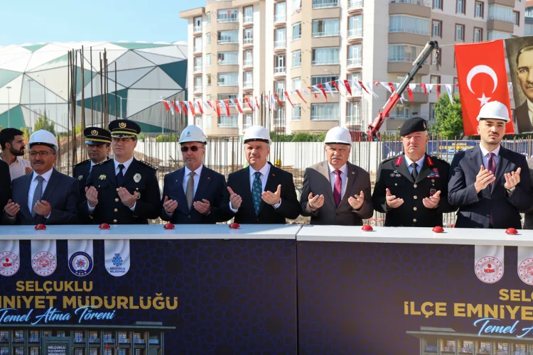Selçuklu Emniyet Müdürlüğü Yeni Binanın Temeli Atıldı