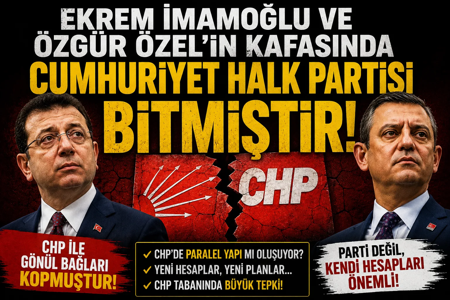 Sert İddia: Özgür Özel ve Ekrem İmamoğlu CHP’den Koptu!