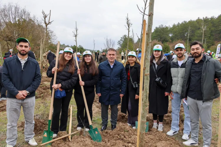 Şeyh Edebali İçin 700 Fidan Toprakla Buluştu