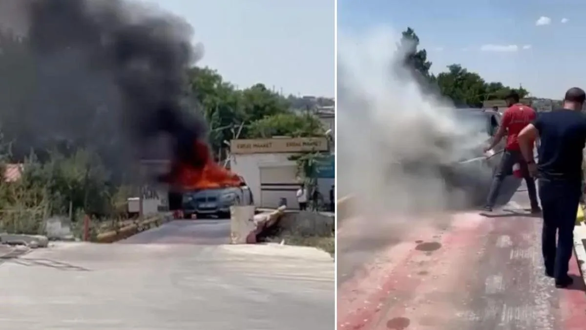 Seyir Halindeki Araçta Yangın: Kaza Yok!