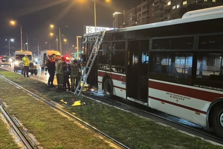 Seyir Halindeki Otobüste Yangın Paniği!