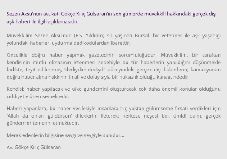 Sezen Aksu’nun Aşk İddiaları Asılsız Çıktı!