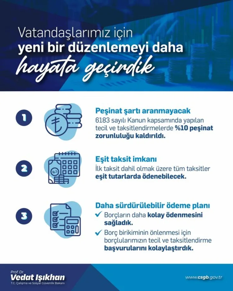 SGK Prim Borçlarına Kolaylık: Peşinat Yok!