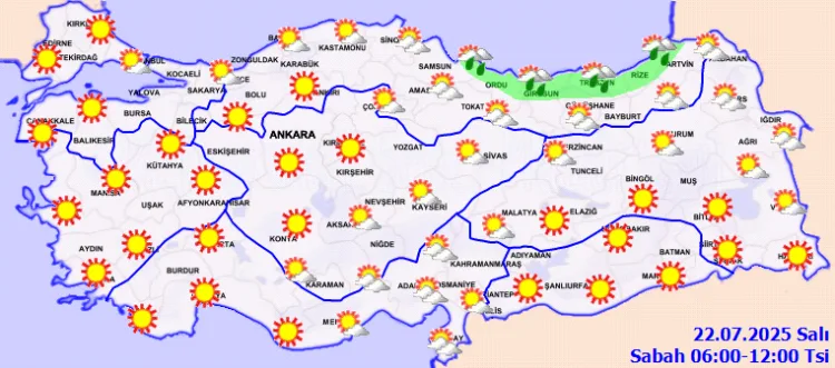 Sıcak Hava ve Sağanak Yağışlar Türkiye’yi Bekliyor