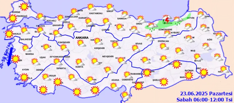 Sıcaklıklar Artıyor, Kuvvetli Rüzgarlara Dikkat!