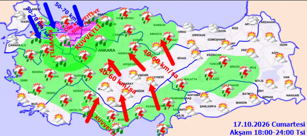 Meteoroloji den 5 ile turuncu, 39 ile sarı kodlu uyarı! Aralarında İstanbul da var 3
