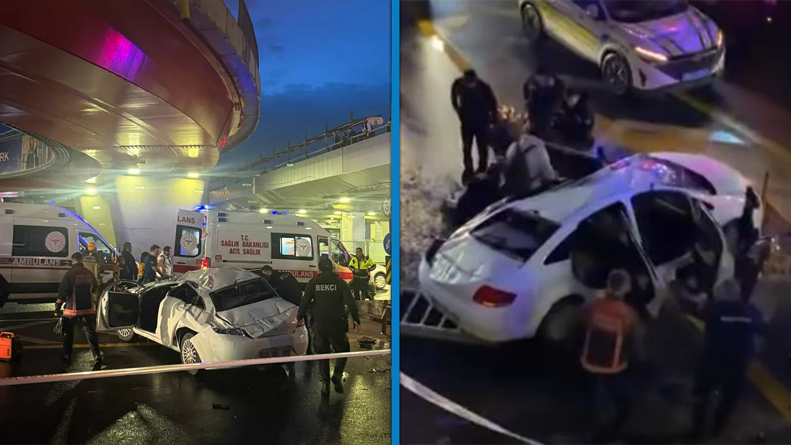 Sıhhiye Köprüsü’nde Kaza: Sürücü Yaralandı!