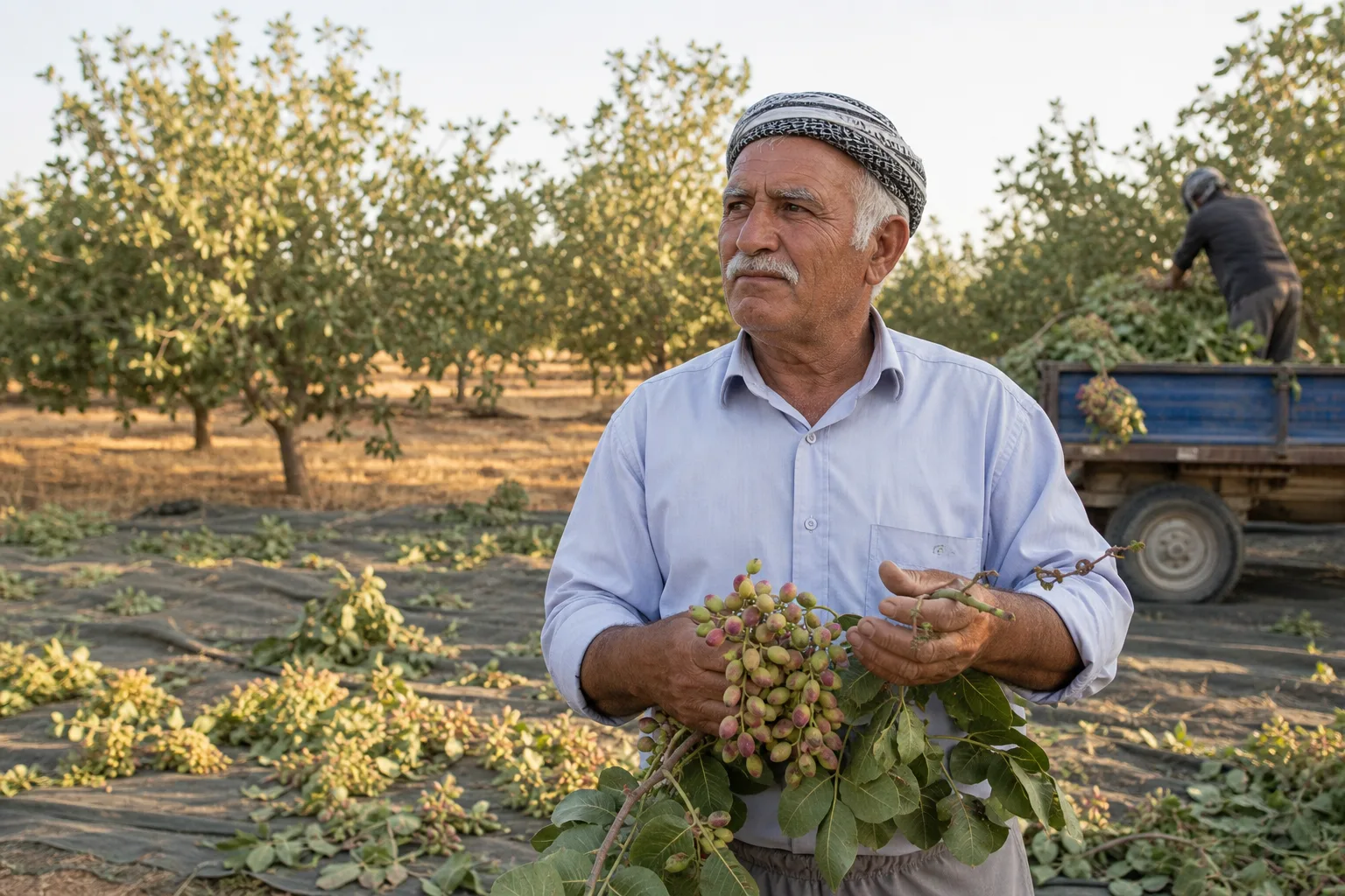 Siirt’te Hırsızlık Korkusu, Fıstık Hasadını İleri Çekti