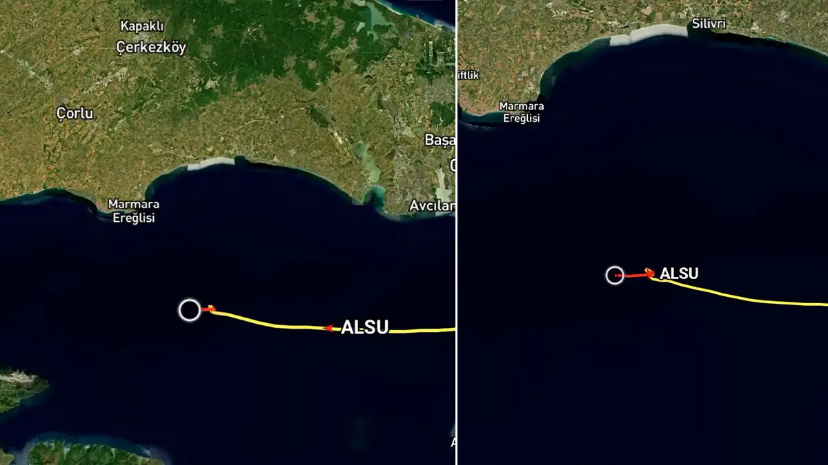 Alsu gemisinin manevrası böyle görüntülendi! Telsiz konuşmaları ortaya çıktı: