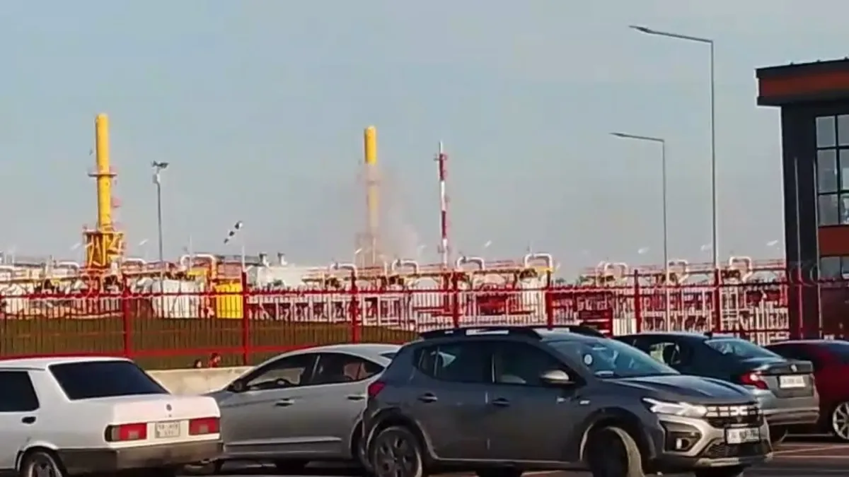 Silivri’de Doğal Gaz Tesisinde Yangın Çıktı!