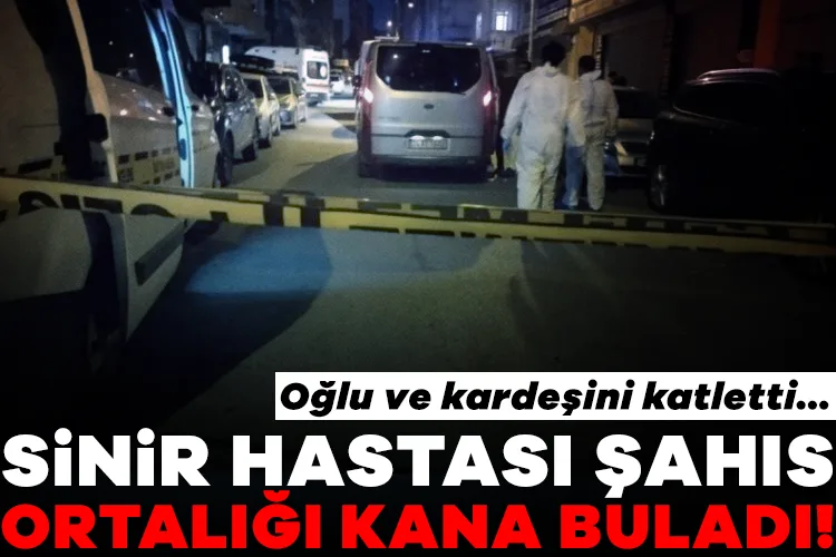 Sinir Krizi Geçiren Baba, Oğlunu ve Kardeşini Öldürdü!