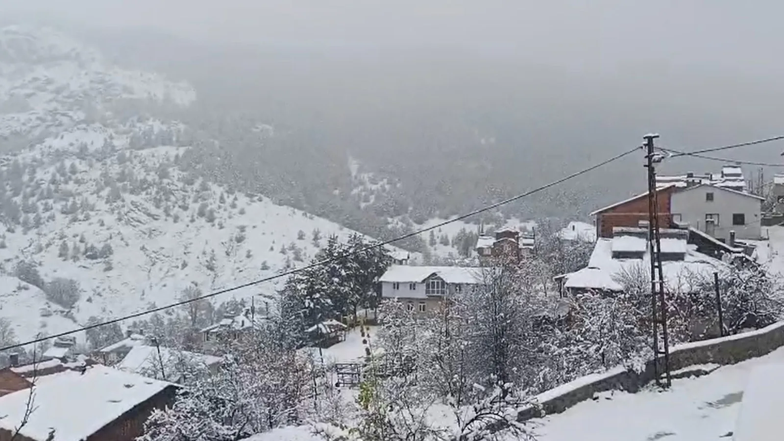 Sivas’ta Kar Yağışı Yüksek Kesimleri Beyaza Bürüdü!