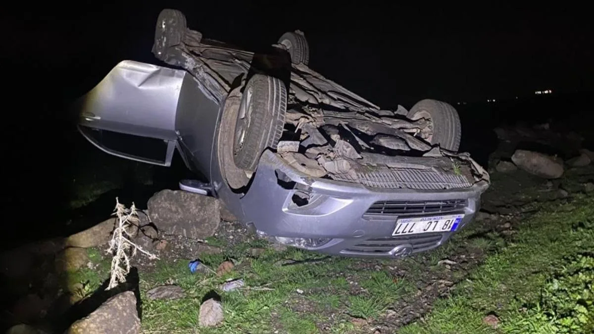Siverek’te Kontrolden Çıkan Araç Kazası!