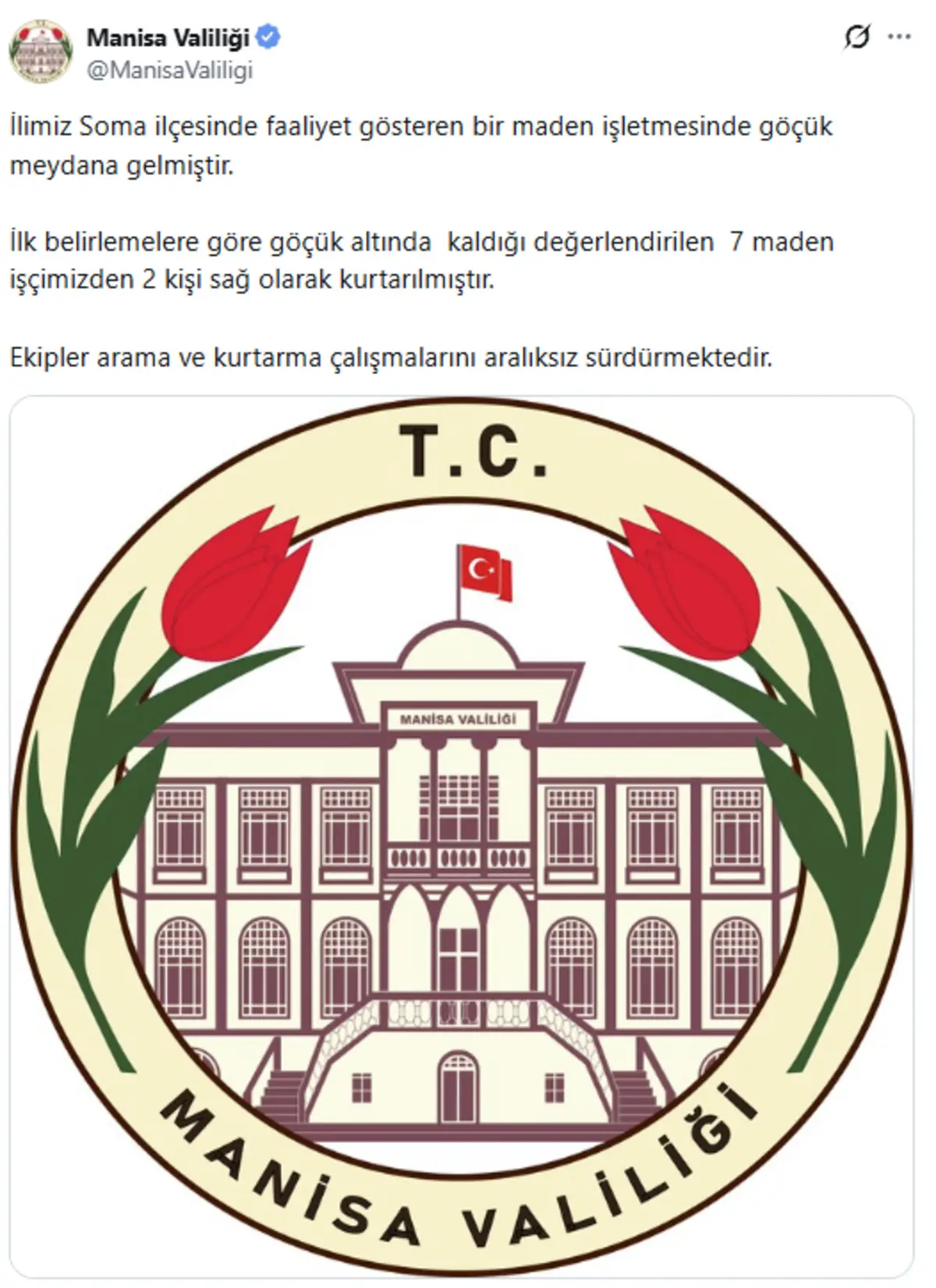 Soma da maden ocağında göçük! 7 işçiden 2 si hayatını kaybetti 3