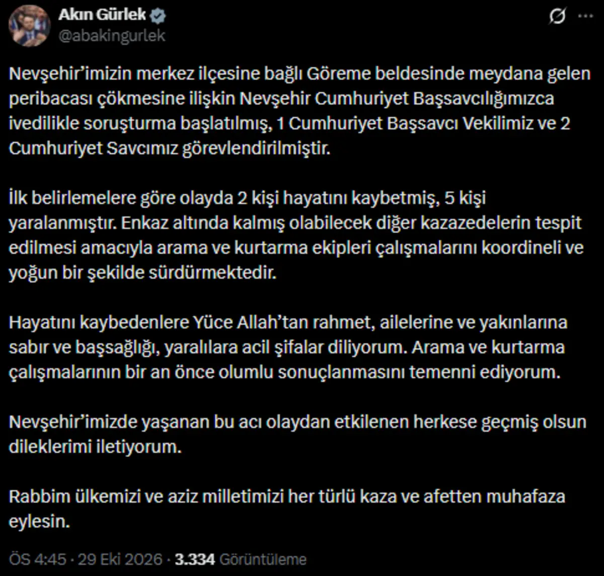 Son dakika | Kapadokya da peribacası çöktü: Can kaybı 3 e yükseldi! Nedeni belli oldu, ilk görüntüler geldi 7