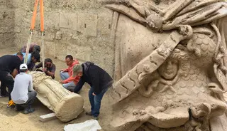 Tarihî keşif! 2 metrelik Athena heykeli gün ışığına kavuştu