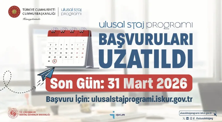 Staj Başvuruları 31 Mart’a Kadar Uzatıldı!