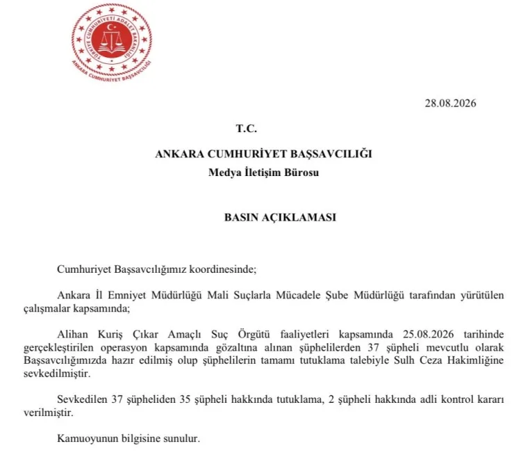 Suç Örgütüne Şok Operasyon: 37 Gözaltı!
